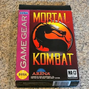 TESTED Sega GAME GEAR Game MORTAL KOMBAT with Manual and Case MK1 (H6) - Bild 1 von 22