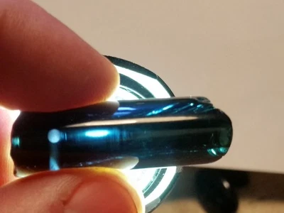 gr. Indigolith-Kristall, poliert, Anhänger - Bild 1 von 4