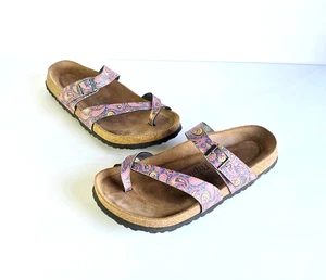 Sandalias Birkenstock PAPILLIO Cristal Rosa Paisley Birko Flor 41 10.5 11 Regular - Imagen 1 de 11