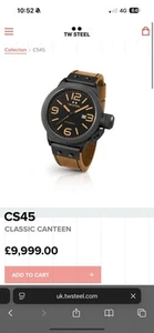✅ ⌚️ ✅ TW STEEL CS45 Classic Canteen Automatic Watch BOXED With PAPERS ✅ ⌚️ ✅ - Picture 1 of 17