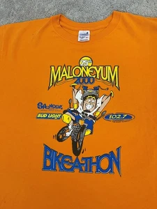 Camiseta De Colección Maloney's 25th Annual Bike-a-thon XL 2000 Puntada Única - Imagen 1 de 5