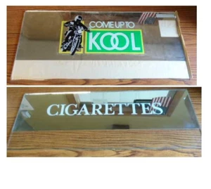KOOL & CIGARETTES Testa Tenda Macchina Sigarette VETRO A SPECCHIO - NOS - Foto 1 di 1
