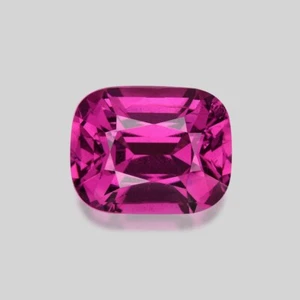2.30cts EXCELLENT CUSHION CUT NATURAL TANZANIAN MAGENTA PURPLE UMBALITE GARNET - Picture 1 of 1