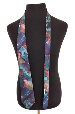 Corbata Oleg Cassini Vintage Para Hombre Todas las Temporadas Multicolor Poliéster 3/34" x 59" Foto 1 de 4