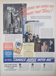 1938 Vintage Margaret Bourke Fotógrafo Camel Cigarrillo Impresión Anuncio - Imagen 1 de 1