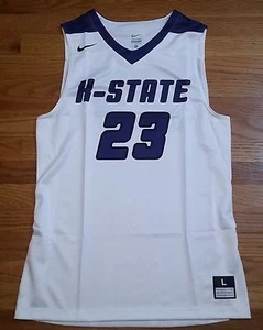 New Nike Men's L Kansas State Wildcats Hyperelite Playmaker Jersey White 802302 - Picture 1 of 2