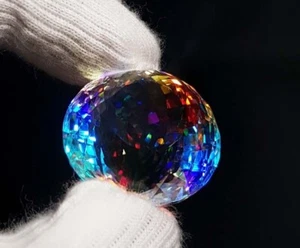 100 % Natural Mystic Multi Colour Round Cut beautiful Gemstone 24x24x20mm 66Ct - Picture 1 of 5