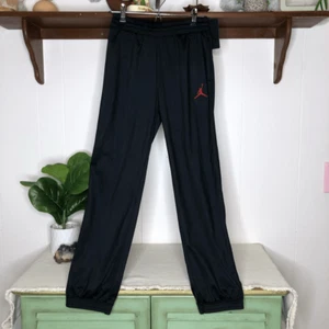 NWT Nike Air Jordan Kids Elastic Waist Jumpman Jogger Sweatpants Black Large - Picture 1 of 7