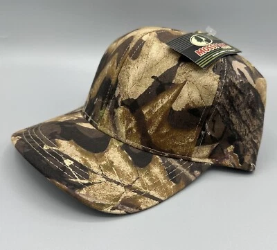 Vintage Mossy Oak Camo Camouflage Hat Cap USA New Tag SnapBack Forest Floor - Image 1 of 4