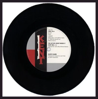 ALICE CLARK / THE DEVONNES "YOU HIT ME c/w I COULDN'T BUILD A WORLD" N. SOUL - Image 1 of 2