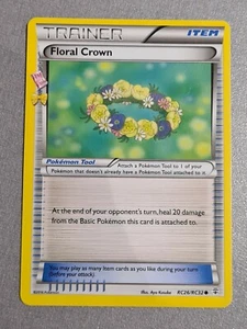 CARTE POKEMON ANGLAISE TRAINER FLORAL CROWN RC26/RC32 XY GENERATIONS - Imagen 1 de 2