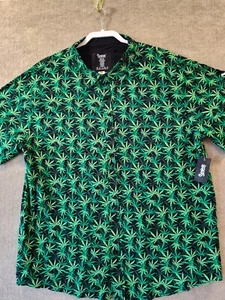 Spencer’s Herren Hemd Marihuana Grasgrün Button Down XL - Bild 1 von 9