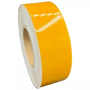 Cinta reflectante amarilla de 2 pulgadas tipo 1 flexible grado de ingeniero Nikkalite ELG - Imagen 1 de 10