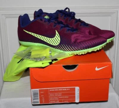 NEW in Box NIKE Women's ZOOM RIVAL M 9 Track & Field Spikes Shoes Sneakers - Image 1 of 4