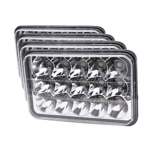 Faros LED 4X6" alto/bajo halo DRL para semirremolque Freightliner Classic FLD120 XL - Imagen 1 de 9