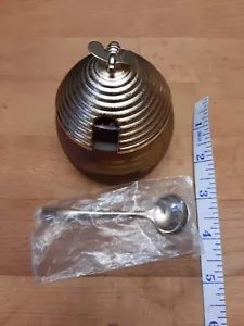 OLLA DE MIEL AVON / JAR COLMENA CON CUCHARA Contenedor Vintage Soporte Antiguo Jalea - Imagen 1 de 10