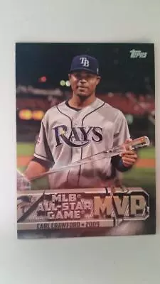 2017 Topps MLB All-Star Game MVP #ASM-19 Carl Crawford Tampa Bay Rays Card - Image 1 of 4