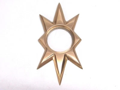 ESCUDO PUERTA TRIANGLE 100 STARBURST, KWIKSET, US10 BRONCE SATINADO FUNDIDO Foto 1 de 3