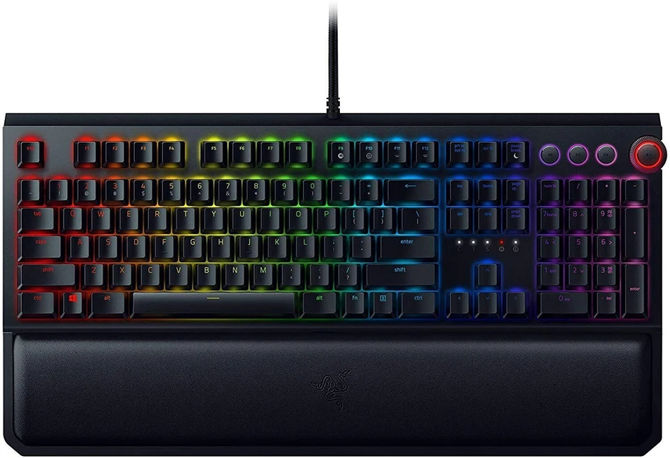 Razer BlackWidow Elite Wired Gaming Keyboard - Black color with Green switches - Image 1 of 1