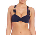 L&#39;AGENT BY AGENT PROVOCATEUR Womens Bikini Top Melita Swimwear Dark Blue Size S