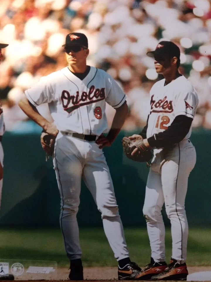 CAL RIPKEN JR. & ROBERTO ALOMAR 8x10 PHOTO Baltimore Orioles - Image 1 of 1