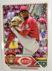 2023 Hunter Greene Topps Holiday Edition #H13 Cincinnati Reds Baseball Card - Picture 1 of 2