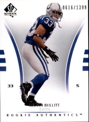 B0364- 2007 SP Authentic #158 Melvin Bullitt RC /1399 - NM-MT - Image 1 of 2