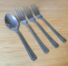 RETRO OLYMPIA 18/0 STAINLESS STEEL CUTLERY-3 x DINNER FORKS,1 x DESSERT SPOON