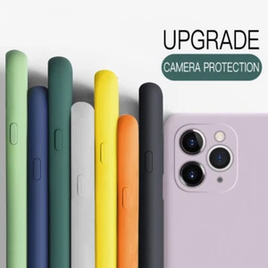 Do iPhone 16 15 14 13 12 11 Pro Max XR XS 8 Płynny silikon Kolorowe etui Cover - Zdjęcie 1 z 23