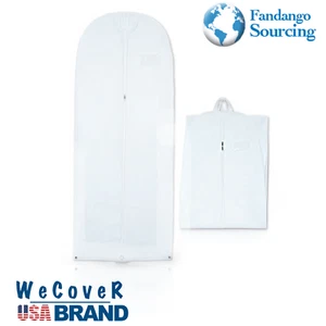 72" Clothes Cover Garment Storage Bags Travel Coat Long Dress Bags Color White - Picture 1 of 7