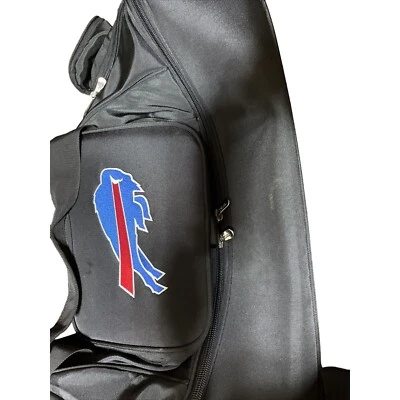 Buffalo Bills Embroidered Denco Black 27X15" 6 Pocket Rolling Travel Bag - Image 1 of 4