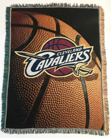 Cleveland Cavaliers NBA Basketball 45"x 59" Woven Tapestry Throw Blanket Fringe Cover