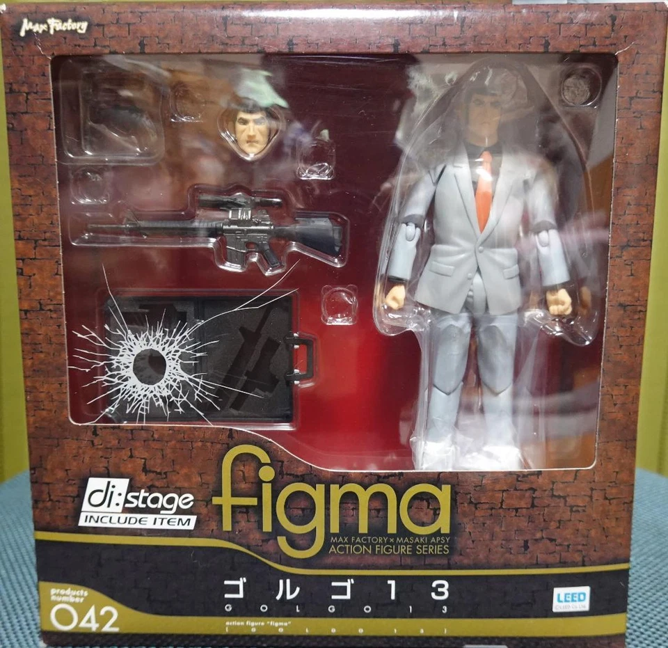 Figura FIGMA 042 Golgo 13 Manga Anime Golgo 13 Duke Togo MAX FACTORY Japón Foto 1 de 4