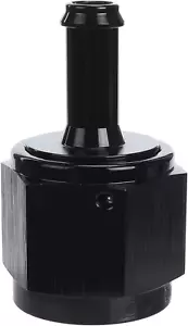 Black Aluminum Straight Female AN10 to 5/16" Swivel Hose Barb Fitting, 10AN - Picture 1 of 4