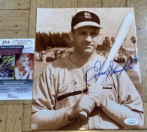 Enos Slaughter Auto Autograph 8x10 Signed Photo JSA COA - Picture 1 of 3