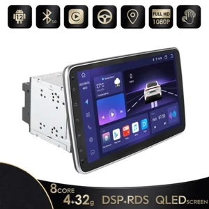 Android 12 Double 2DIN Rotatable 10.1" Car Stereo Radio Carplay GPS DSP BT5.0 AI - Picture 1 of 21