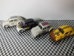 4 Johnny Lightning Volkswagen Bugs / Featuring Disneys Herbie The Love Bug  1/64 - Picture 1 of 12