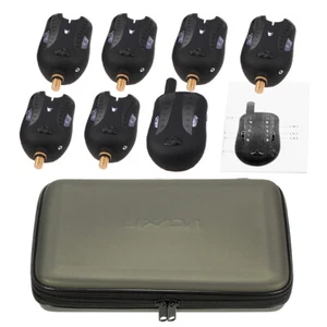 Fishing Bite Alarm Set 2/3/4/6Alarms + 1 Receiver Wireless Digital Fishing Bite - Picture 1 of 31