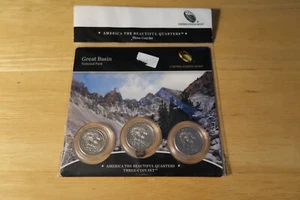 2013 ATB Quarters 3 Münzen Set Great Basin P&D Stempelglanz &S PP - Bild 1 von 1
