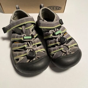Keen Kinder Newport H2 Sport Sandalen grau Kordelzug Wandern wasserdicht Größe 12 - Bild 1 von 6