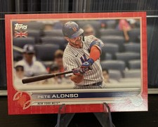 2022 Topps UK Edition #162 Pete Alonso Big Ben Parallel #’d /99 New York Mets