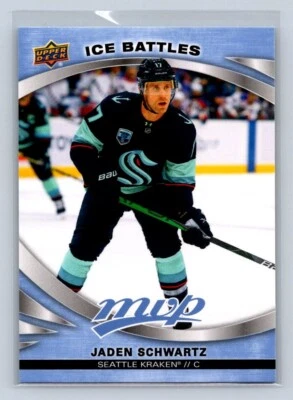 2023-24 Upper Deck MVP Ice Battles #55 Jaden Schwartz Seattle Kraken - Image 1 of 2