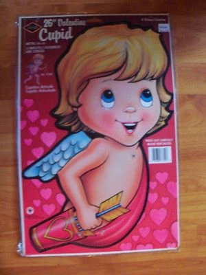 26" Cupido Articulado San Valentín Decoración Completamente Montado 1993 Beistle Nuevo de Lote Antiguo Foto 1 de 2