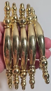 Lot of 18 Gold Tone Metal 5” Drawer Pulls Cabinet Handles 3” Hole Space - Picture 1 of 13