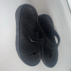 Hoka One One ORA Recovery Flip Flops schwarz M 7 W 9 Komfort Sandalen Pantoletten - Bild 1 von 5