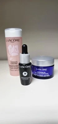 Paquete de 3 piezas Lancome Sample-Genifique Ultimate, Tonique Confort, Renergie Lift Foto 1 de 4