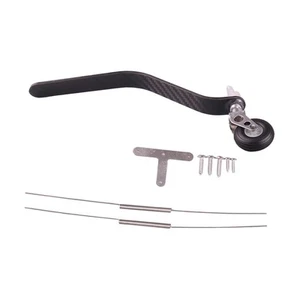 Carbon Fiber Landing Gear Tail Wheel Assembly Kit for Gas RC Airplane - Picture 1 of 21