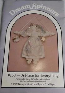 A Place for Everything Sewing Pattern Vintage Tooth Fairy Dream Spinners New - Picture 1 of 14