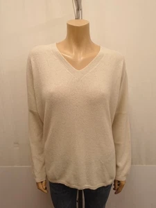 LANA DORO Cashmere Pullover Gr. 42 I48 100% Kaschmir Naturweiß - Bild 1 von 7