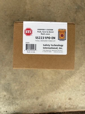 Emergency Stop Station - Safety Technology International Inc.   - Image 1 of 2
